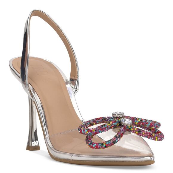 INC International Concepts Women's Sreva Vinyl Halter Pumps - Picture 2 of 9